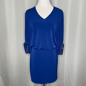 Laundry Shelli Segal split sleeve cocktail dress